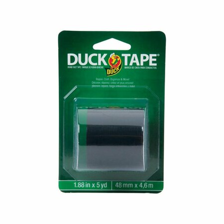 DENDESIGNS 1.88 in. x 5 Yards Black Duck Tape DE3308596